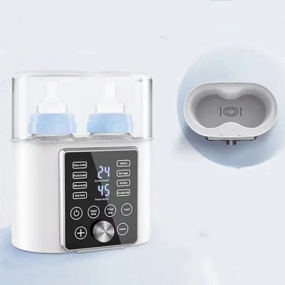 6-in-1 Baby Bottle Warmer and Sterilizer with LCD Display