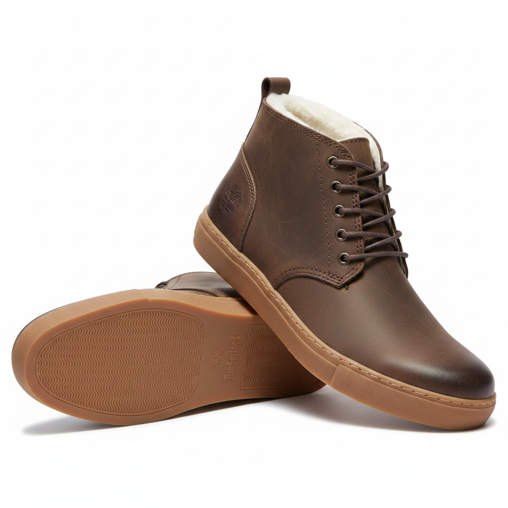 Men's Brown Leather Chukka Boots