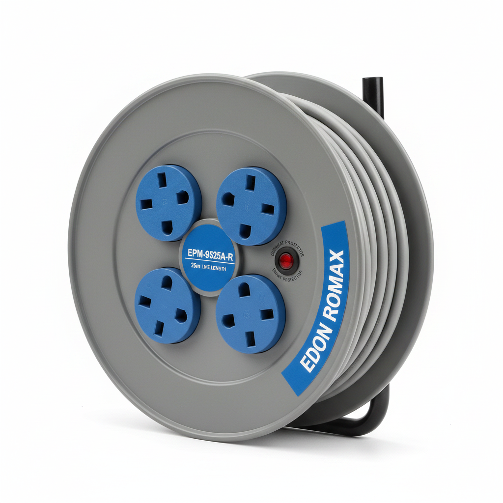 Edon Promax EPM-9525A-R 25 Metre Industrial Extension Reel – British Type