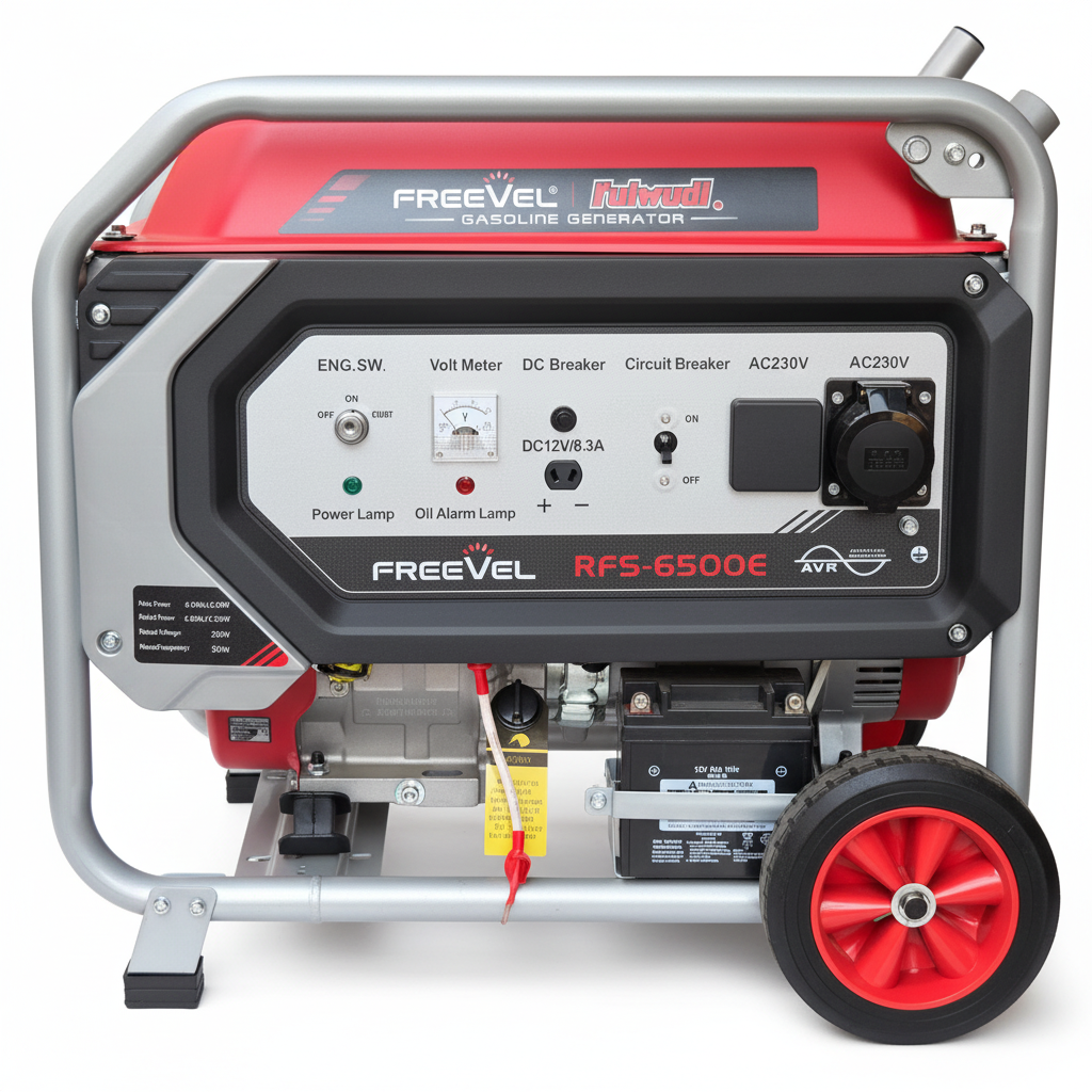 Freevel RFS-6500E 6.5KVA Petrol Generator with AVR & Electric Start