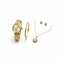 Gold Luxury Jewelry & Watch Gift Set