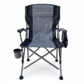 Heavy-Duty Folding Camping Chair with Cup Holder & Armrests