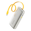 Voltme Hypercore Rollz 10,000mAh 30W Powerbank | Built-In 65cm USB-C Cable | Champagne