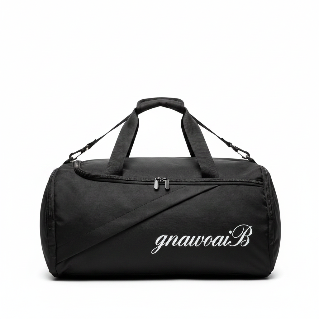 GnawoaiB Black Duffel Gym Bag