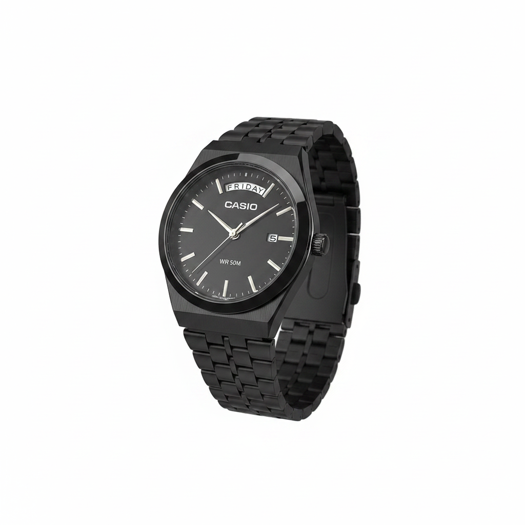 Casio Men's All-Black Watch WR 50M
