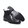 Black Leather Chelsea Boots