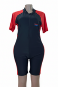 Women's Sport Swimming Costume – Black & Red