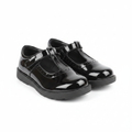 Crabkids Girls Black Patent T-Bar Mary Jane School Shoes