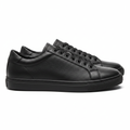 Triple Black Pebbled Leather Low-Top Sneaker