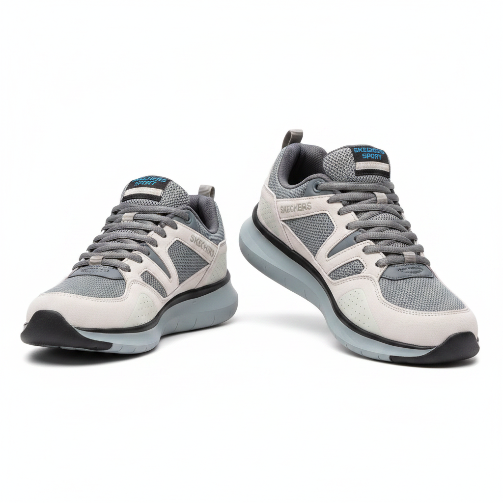 Skechers Sport Quantum Flex Sneakers Grey/Cream