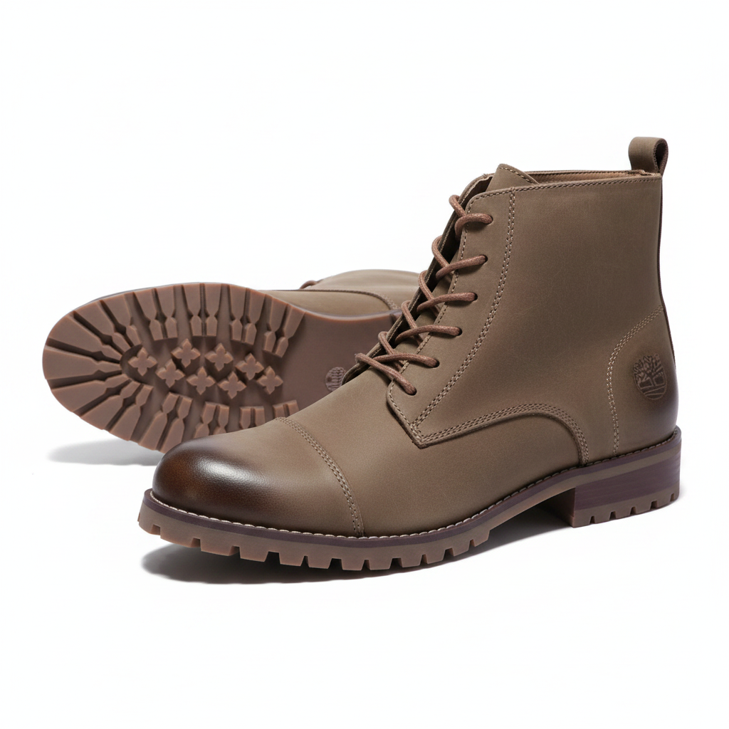 Timberland Cap-Toe Lace-Up Ankle Boots