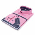 Cavanna Premium Pink Long Sleeve Button-Down Shirt