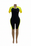 Women's Sport Swimming Costume – Black & Yellow