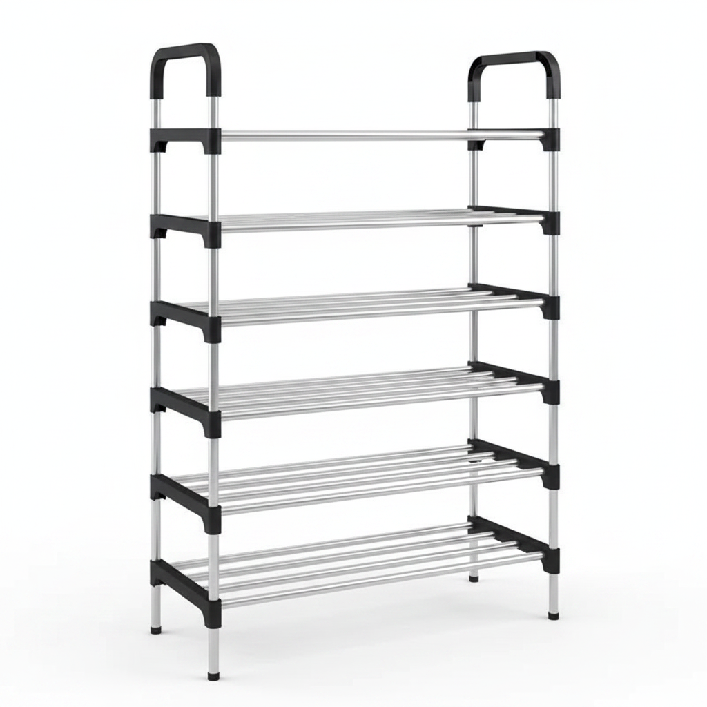 6-Tier Metal Shoe Rack Organizer