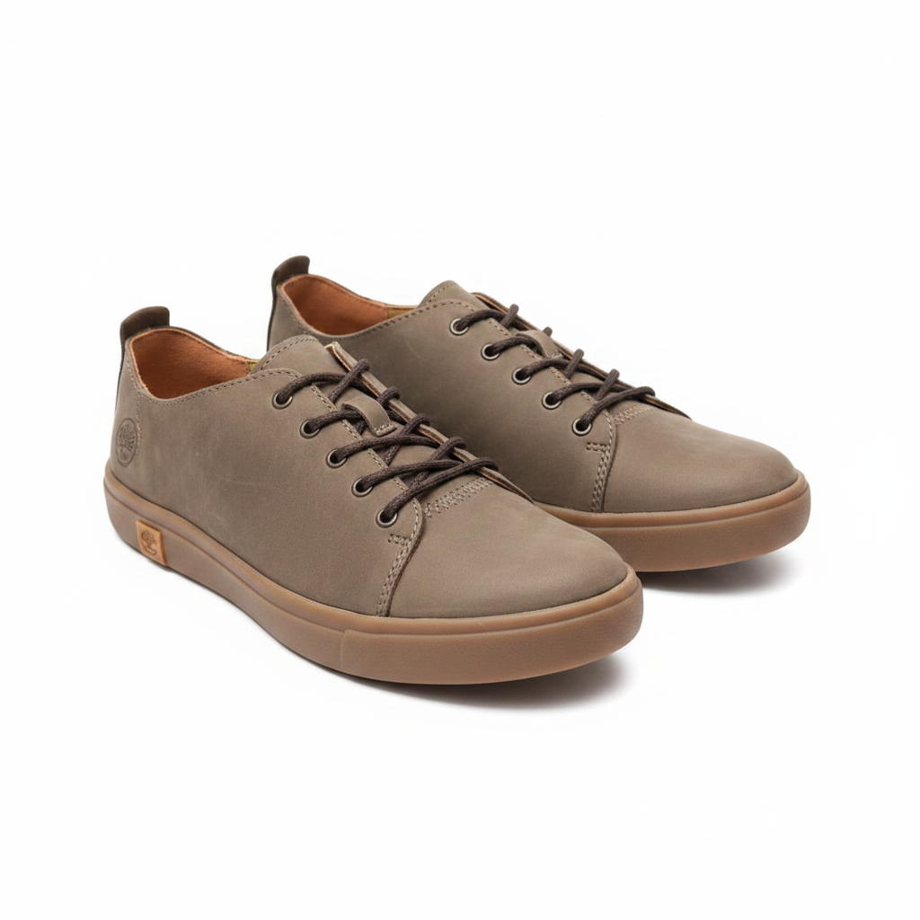 Men's Nubuck Leather Low-Top Sneakers