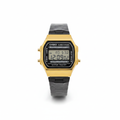 Casio Vintage Digital Watch – Gold Case & Grey Steel Bracelet