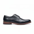 Men's Black Pebbled Leather Derby Shoe