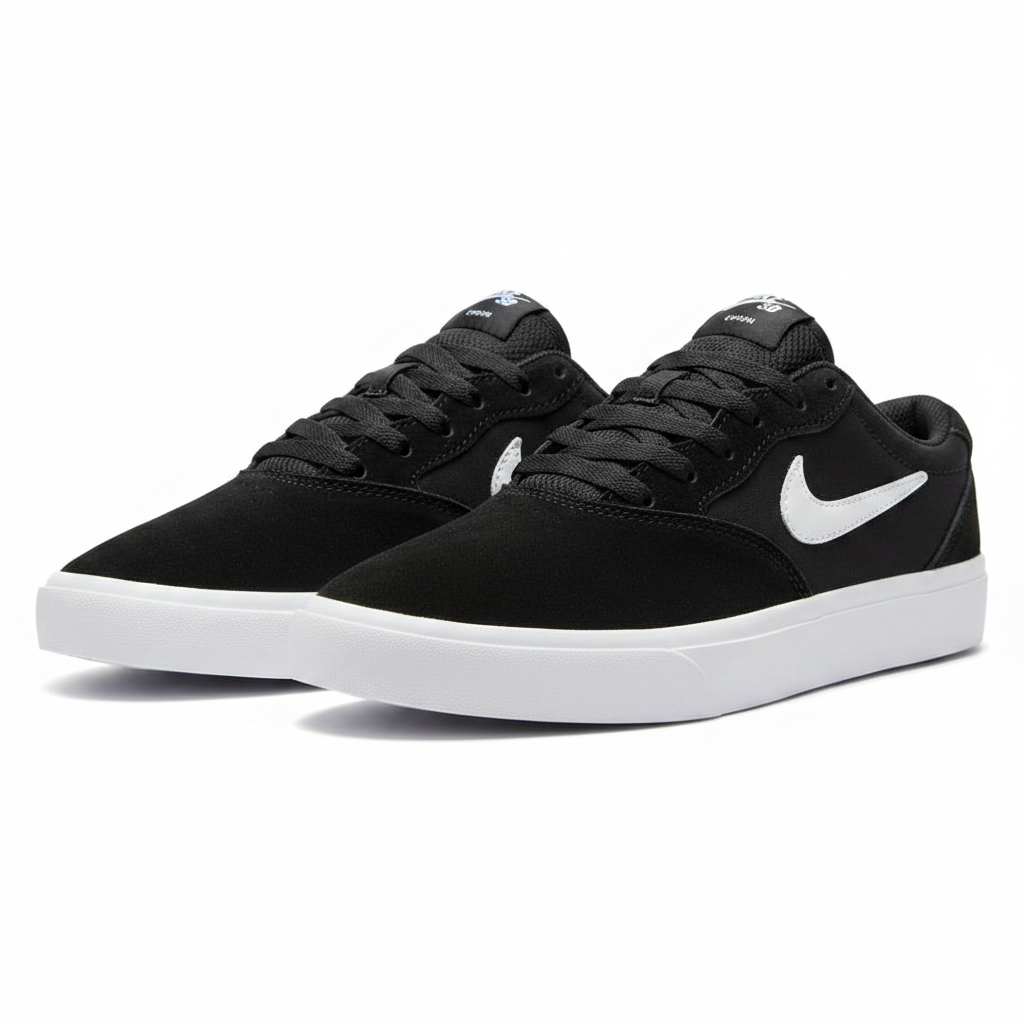 Nike SB Chron Low-Top Skate Sneakers Black/White