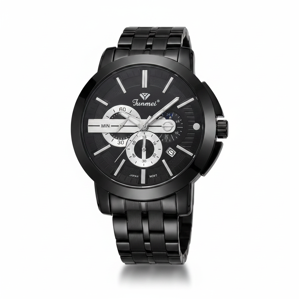 Junmei Chronograph Black Watch