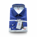 Men's Royal Blue Formal Dress Shirt – Brezzo