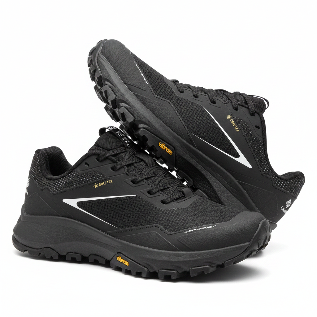 Columbia Montrail Trail Running Shoes Black GORE-TEX Vibram