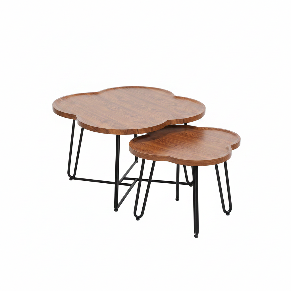 Cloud Shape Nesting Coffee Tables Set of 2