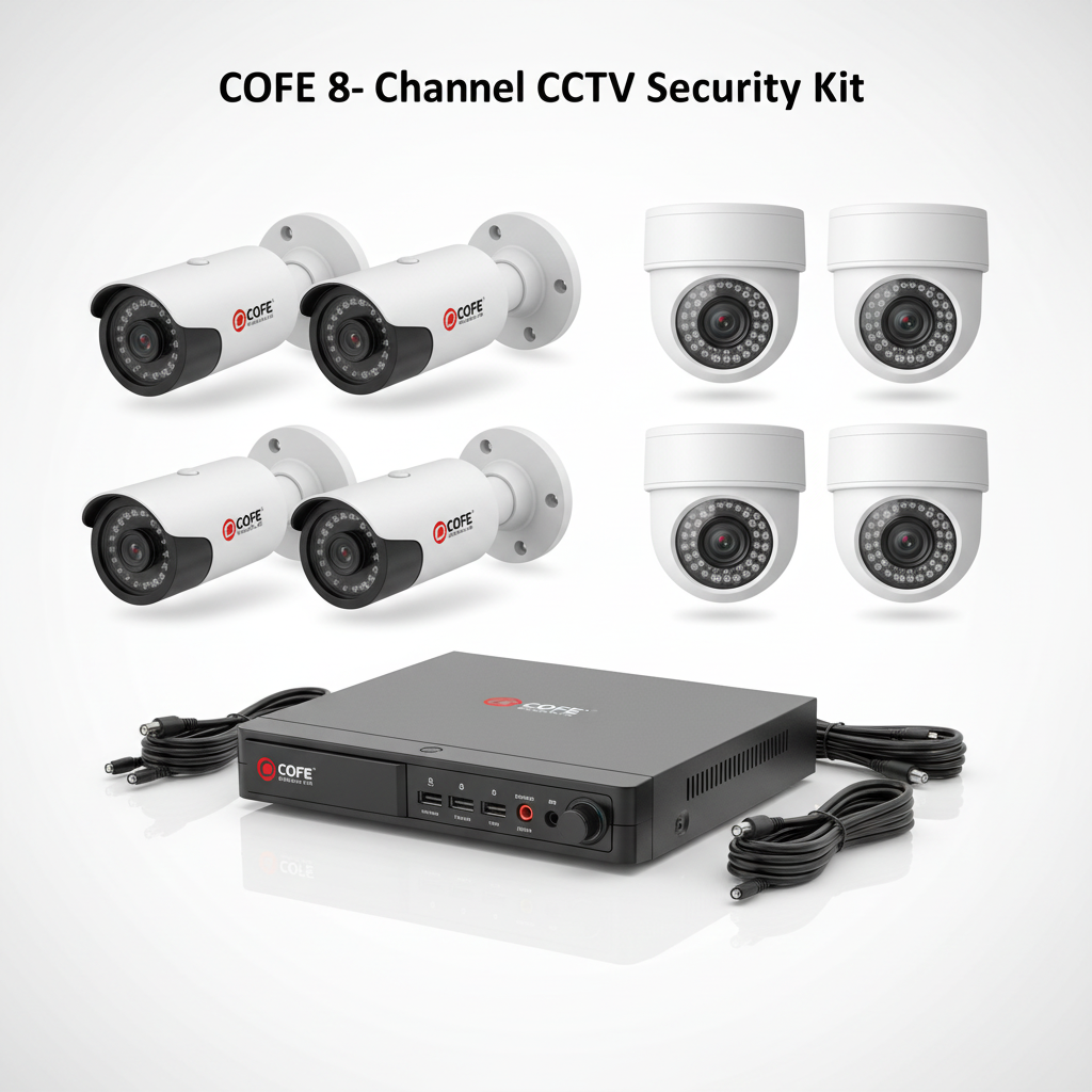 COFE 8-Channel CCTV Security Kit – Full Colour Night Vision