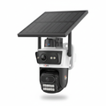 Solar SIM Card Camera Dual Lens