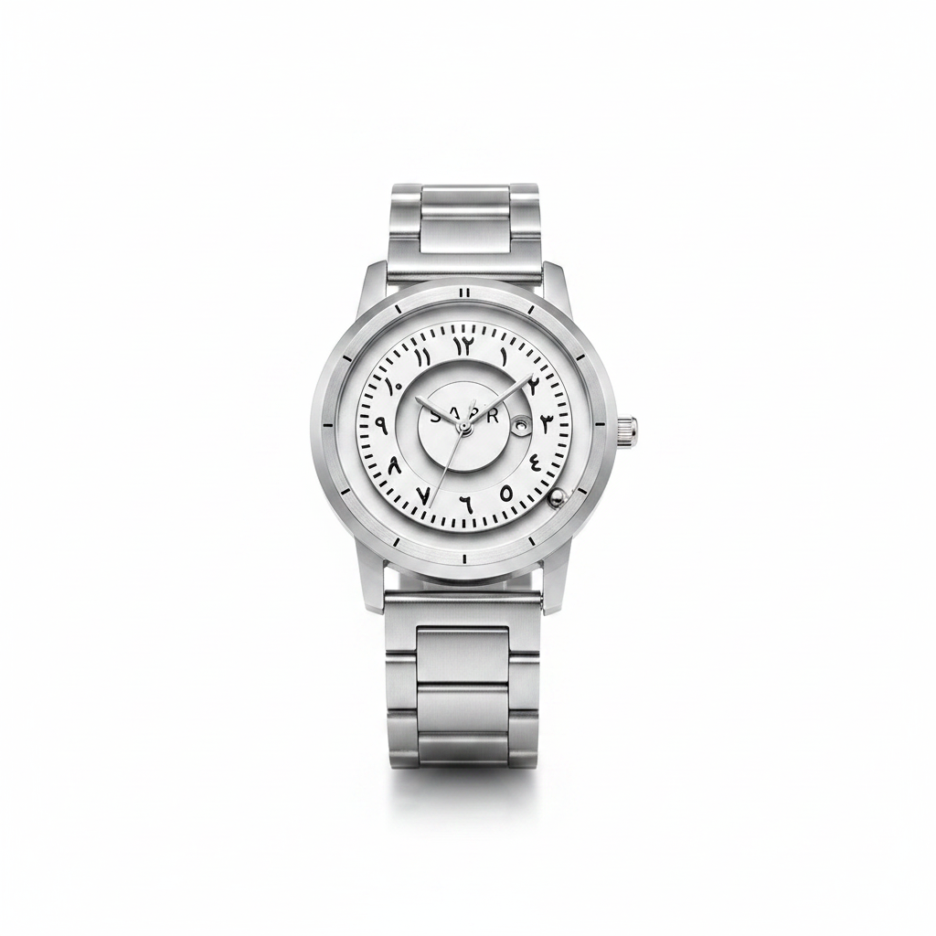 SABR Minimalist Watch – Silver Stainless Steel