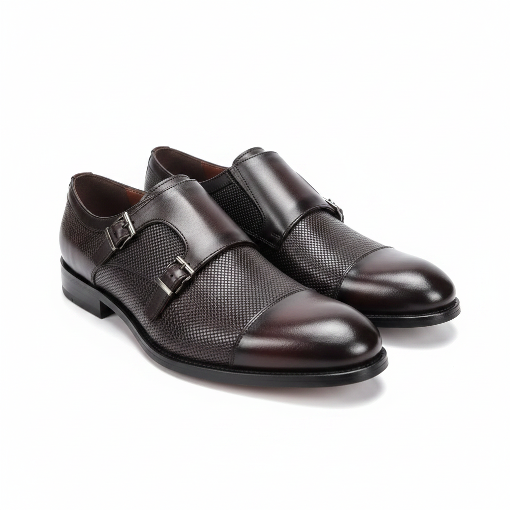 Franco Banetti Double Monk Strap Shoes