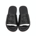 Christian Louboutin Black CL Logo Slide