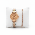Emporio Armani Women's Rose Gold Two-Tone Watch