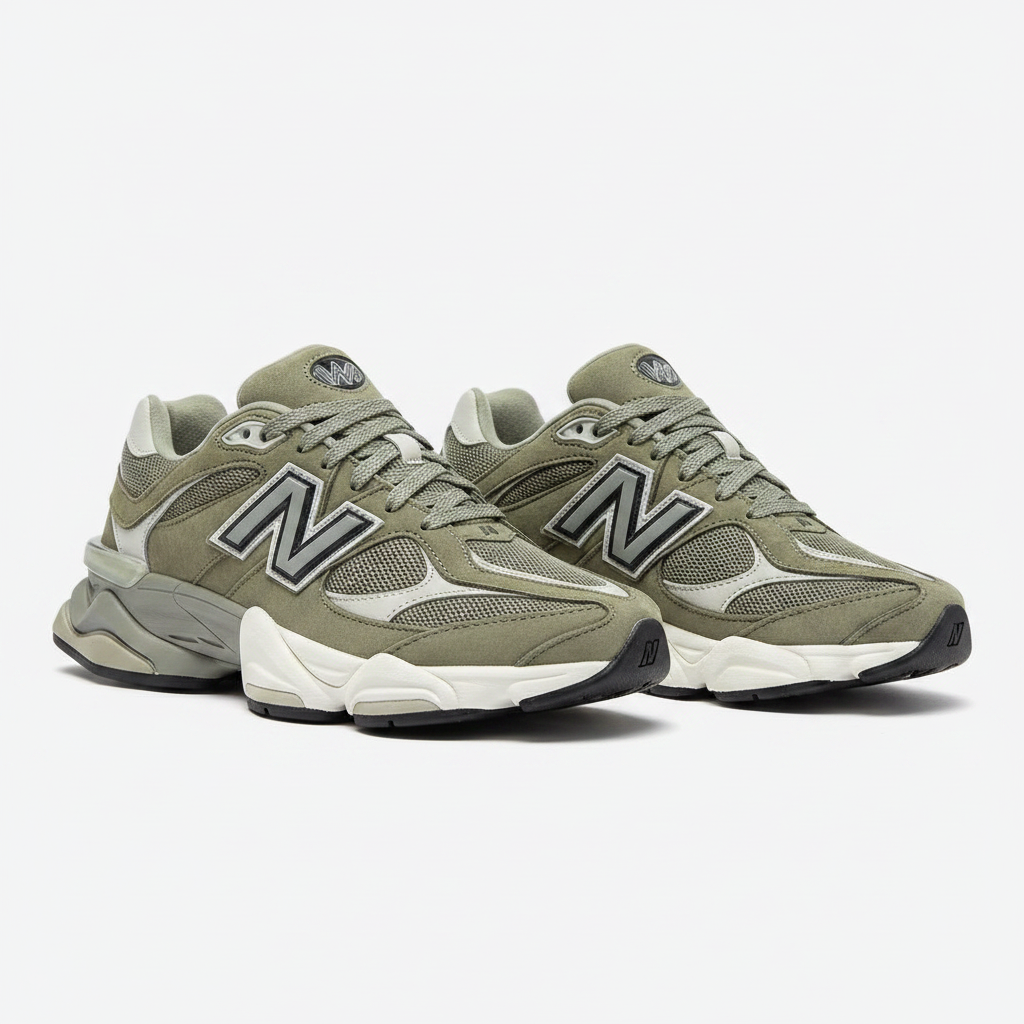 New Balance 9060 Sneakers – Olive Green