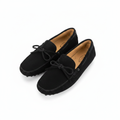 Tod's Black Suede Lace Moccasin Loafers