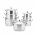 7-Piece Stainless Steel Cooking Pot Set