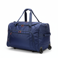 Navy Blue Wheeled Travel Duffel Bag