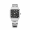 Casio Square Silver Grey Dial Watch