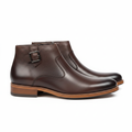 Men's Monk-Strap Zip Dress Boots