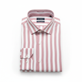 Men's Pink & White Stripe Formal Dress Shirt – Brezzo