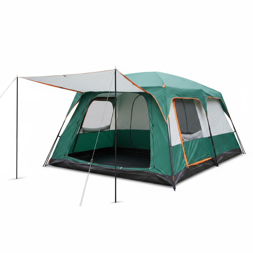 8-Person Double Room Camping Tent