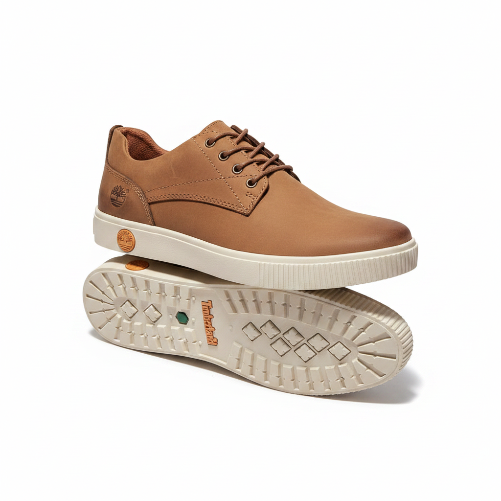 Timberland Tan Leather Casual Oxford Sneakers