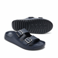 Ecco Men's Double Strap Buckle Slide Sandals