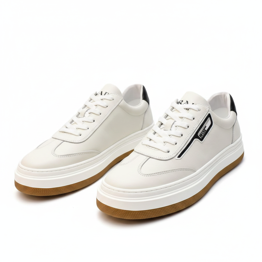 Prada Low-Top Leather Sneaker