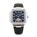 Patek Philippe Geneve Tourbillon Square Watch – Black Leather Strap