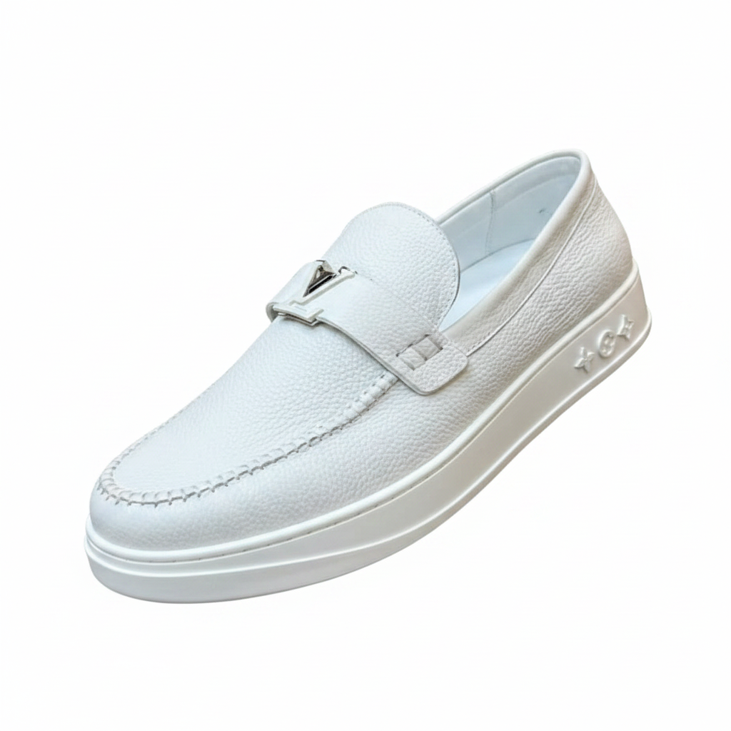 Louis Vuitton Leather Slip-On Loafer