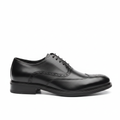 Black Full Brogue Wingtip Oxford Dress Shoe