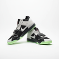 Sharkicks Low-Top Sneakers – Black/White Neon Green