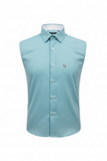 Men's Teal Ice Blue Oxford Formal Dress Shirt – Brezzo