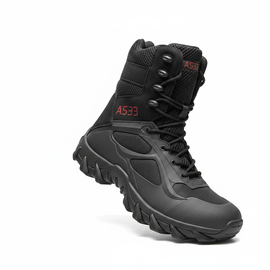 AS33 Tactical High-Top Boot – All Black