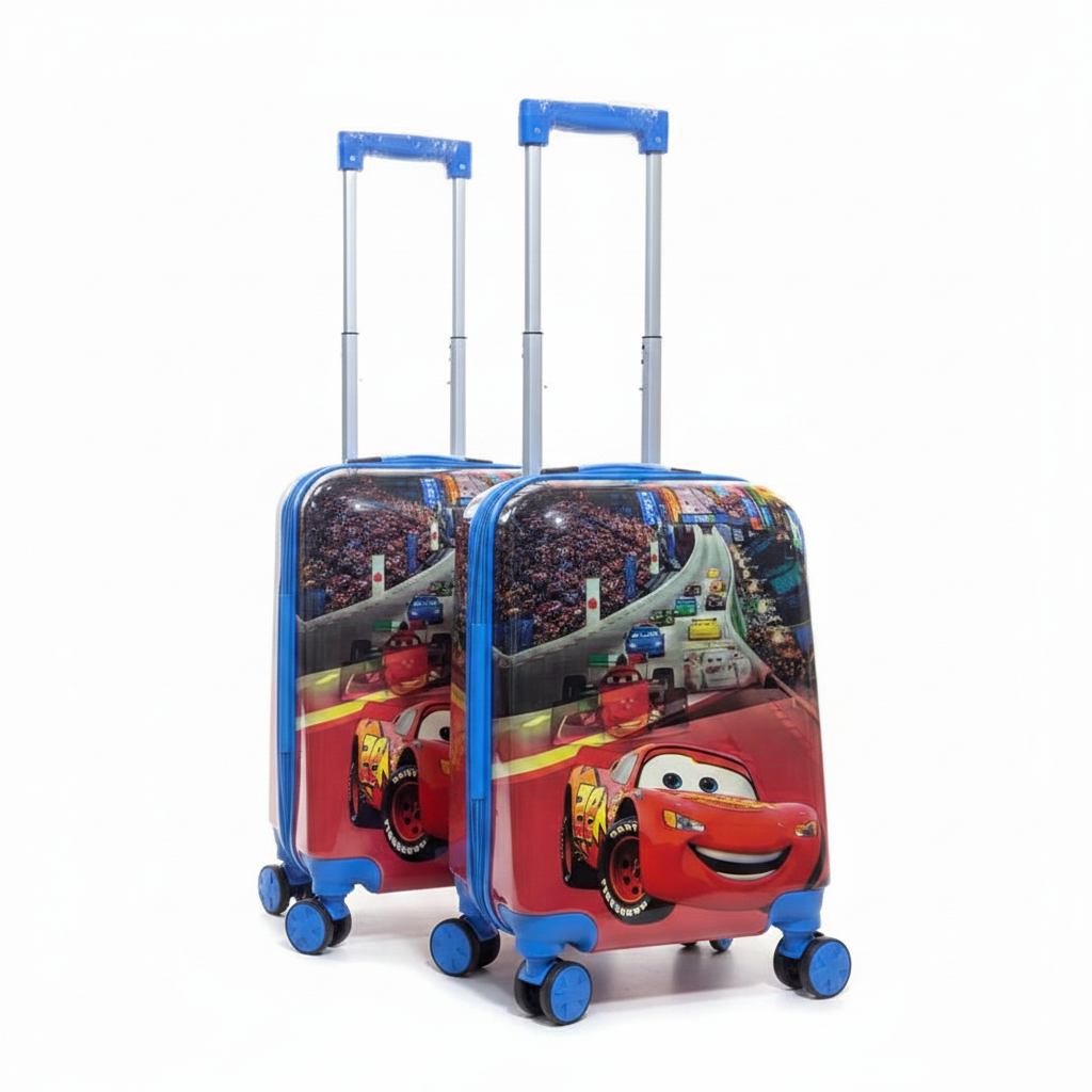 Kids Cars Lightning McQueen Luggage Set – 2 Pcs